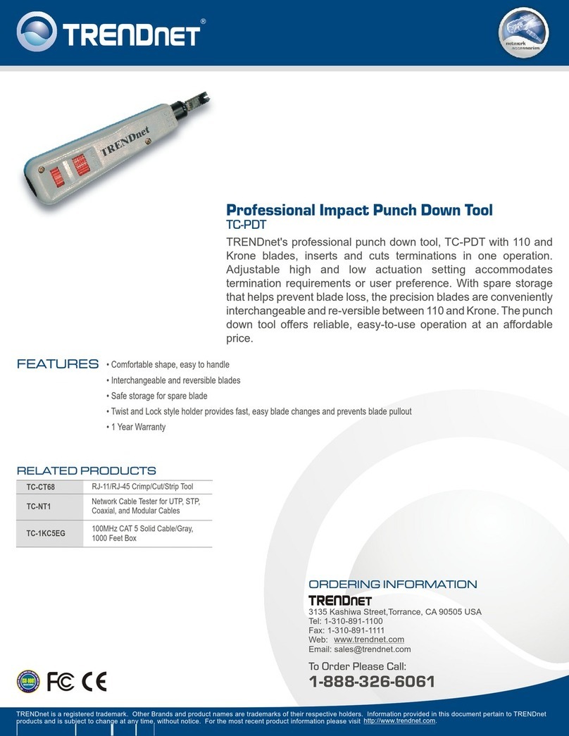 TRENDnet TC-PDT - DATA SHEETS datasheet