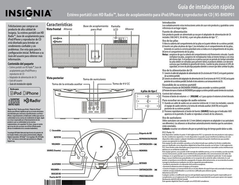 Insignia NS-BHDIP01 Parts list manual