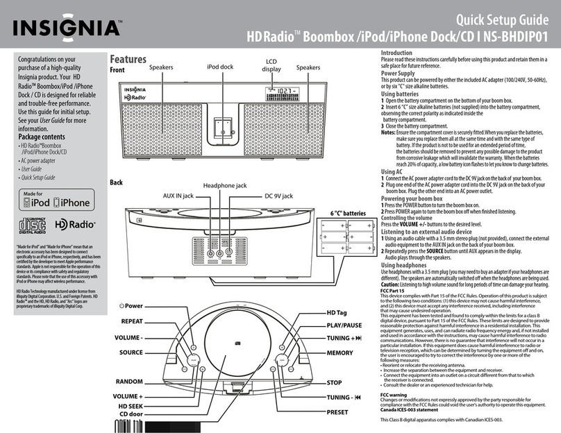 Insignia NS-BHDIP01 User manual
