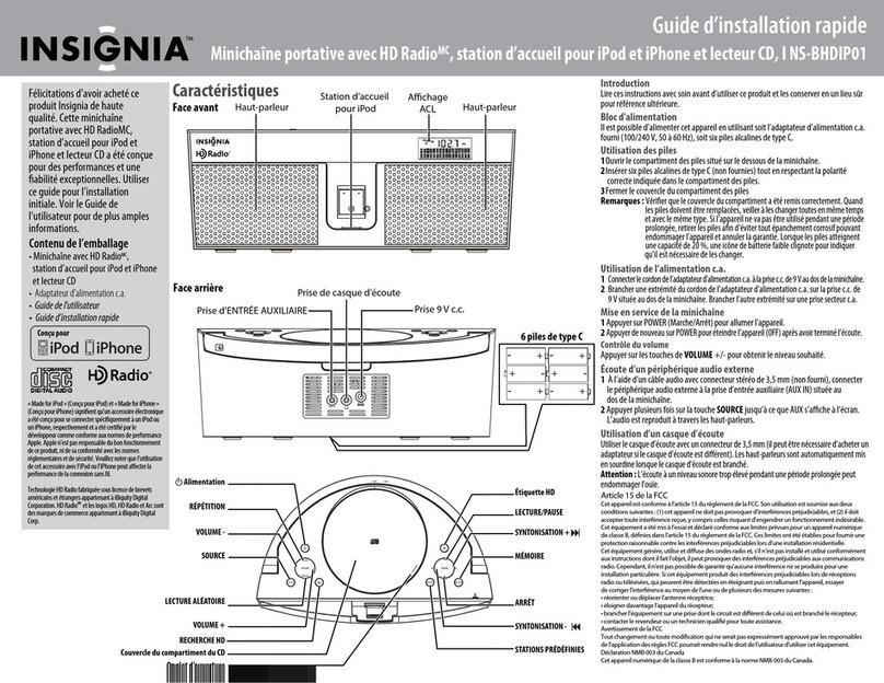 Insignia NS-BHDIP01 Installation and operation manual