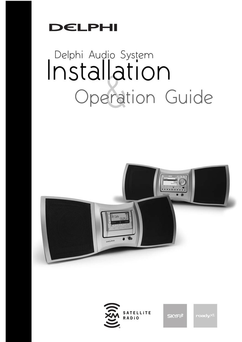 Delphi SA10201 - Boom Box Audio System Operating instructions