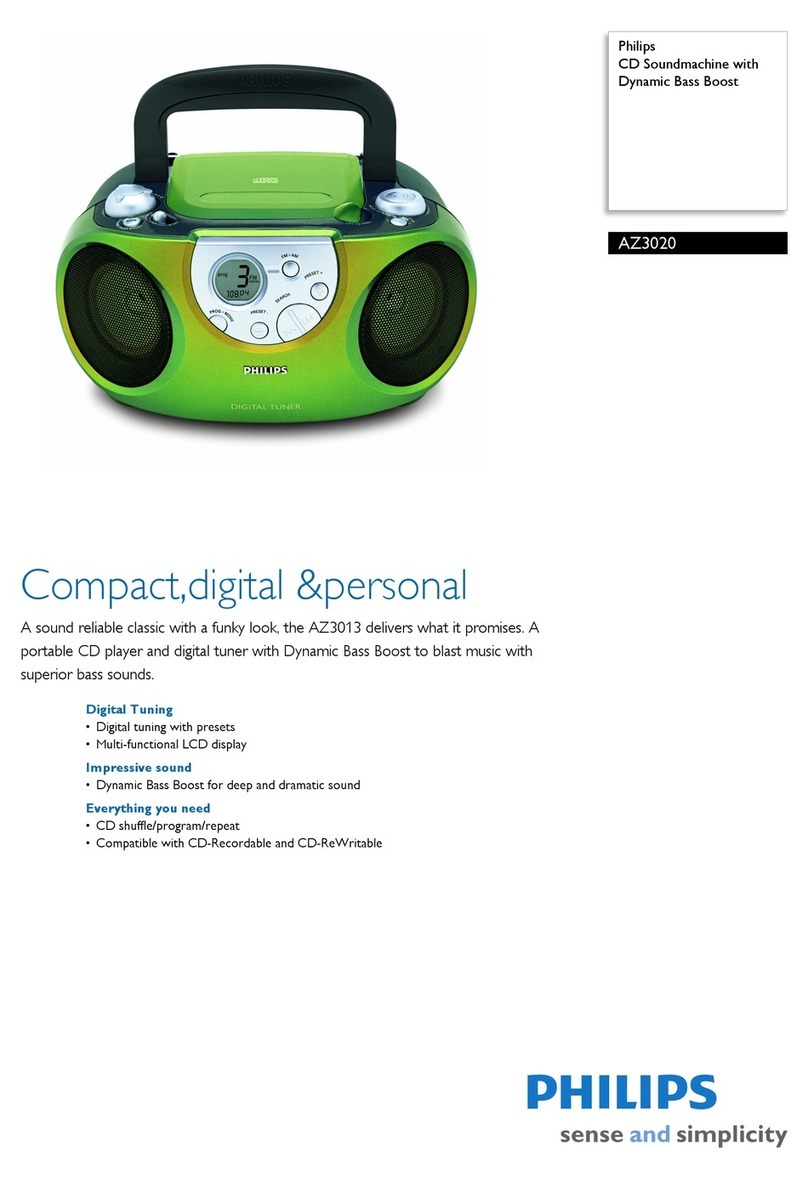 Philips AZ3020 Specifications
