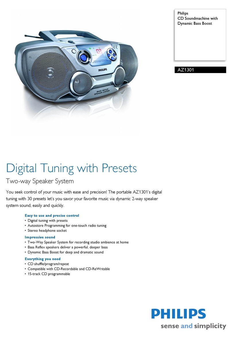Philips AZ1301 User manual