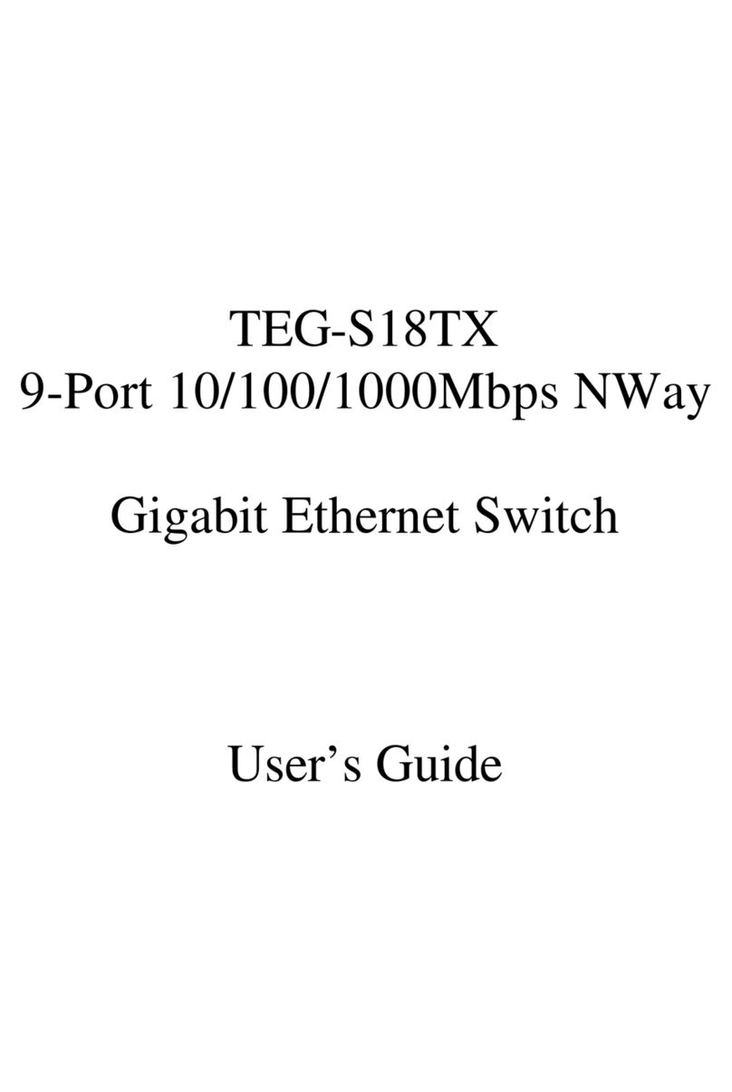 TRENDnet TEG-S18TX User manual