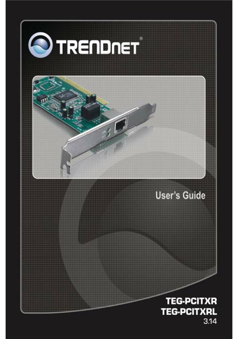 TRENDnet TEG-PCITXR User manual