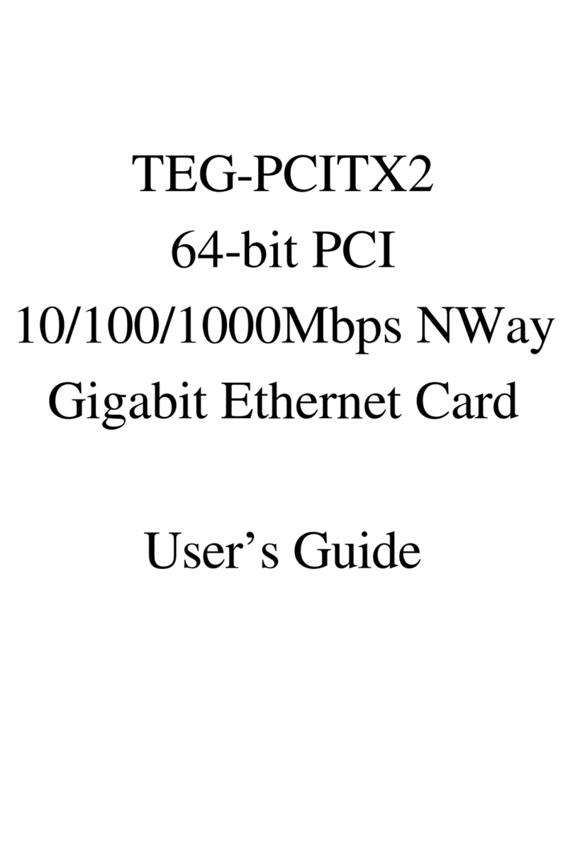 TRENDnet TEG-PCITX2 User manual TRENDnet TEG-PCITX2 User manual