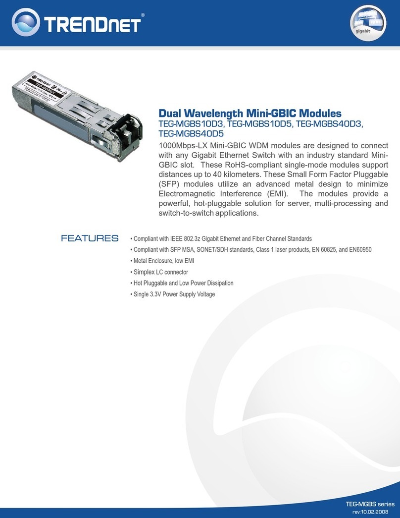 TRENDnet TEG-MGBS10D35 Specifications
