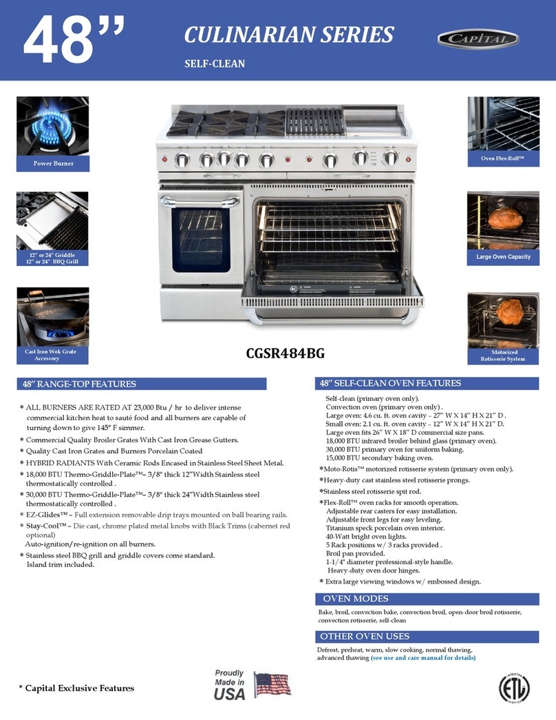 Capital CGSR484G2 User manual