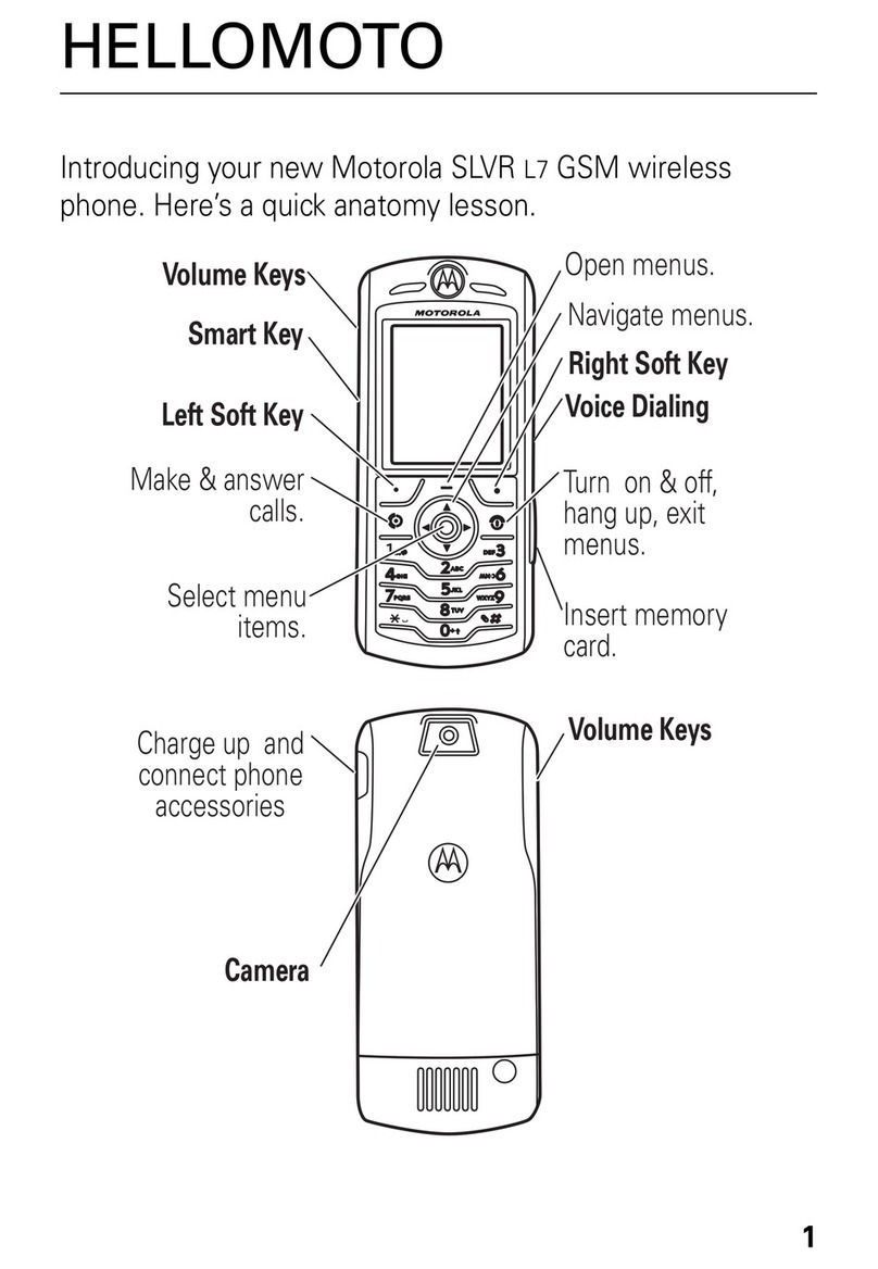 Motorola HELLOMOTO SLVR L7 User manual