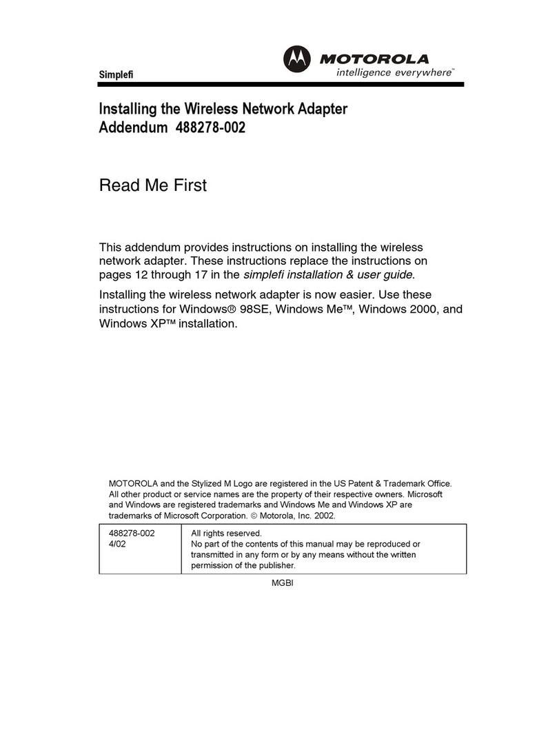 Motorola simplefi User manual
