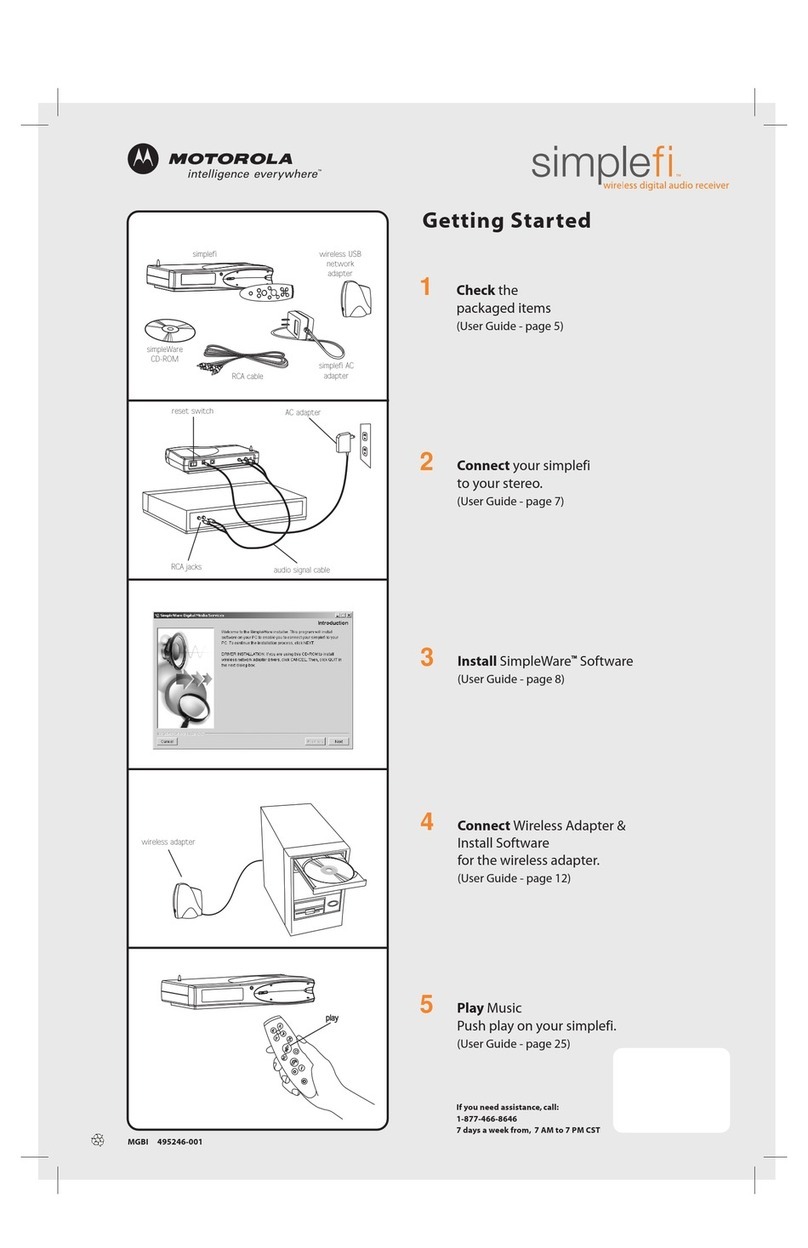 Motorola simplefi User manual