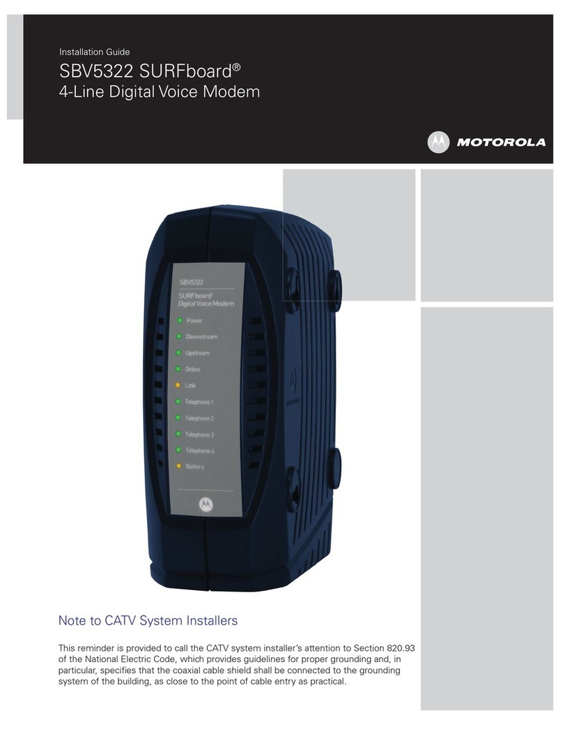 Motorola SURFboard SBV5322 User manual