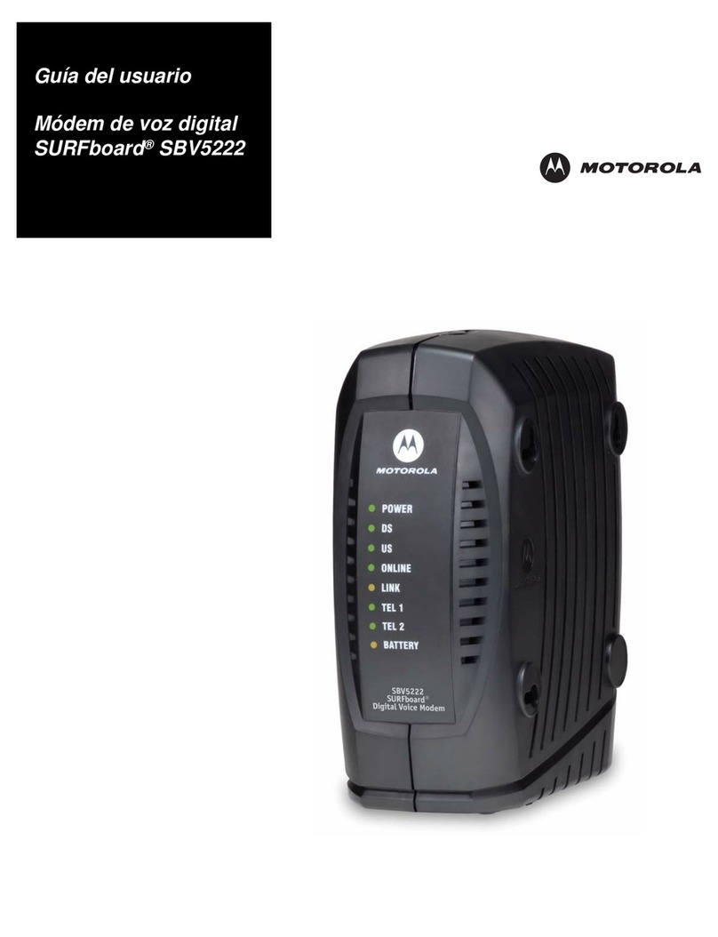 Motorola SURFboard SBV5222 Quick start guide Motorola SURFboard SBV5222 Quick start guide