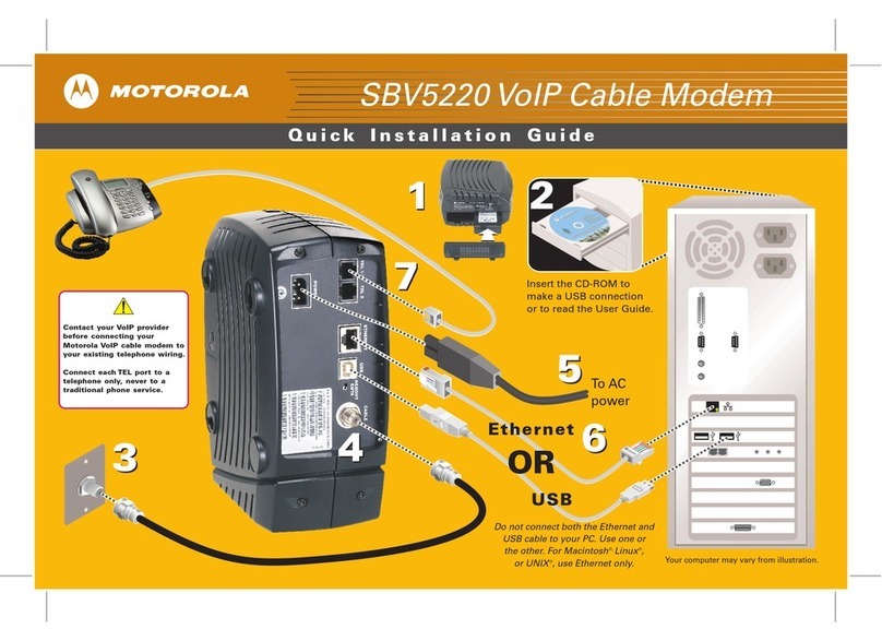 Motorola SBV5220 User manual