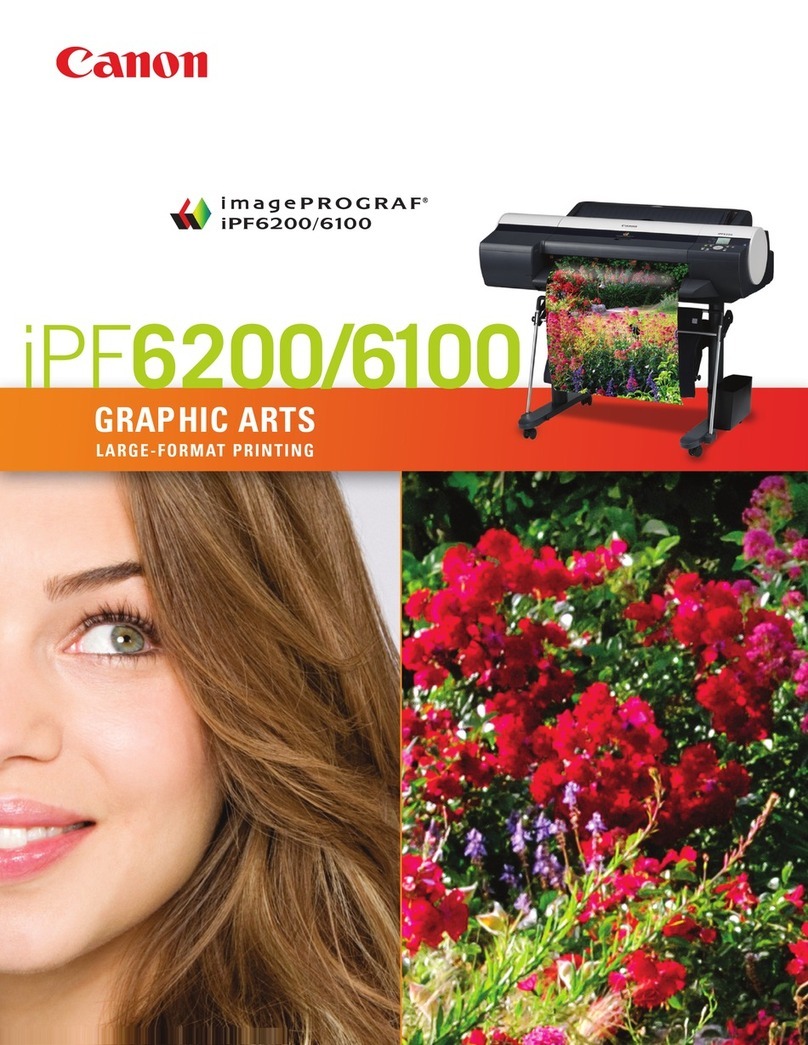 Canon iPF6100 - imagePROGRAF Color Inkjet Printer User manual
