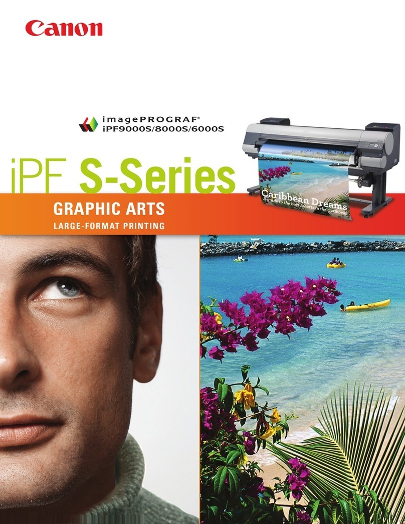 Canon iPF6000S - imagePROGRAF Color Inkjet Printer User manual