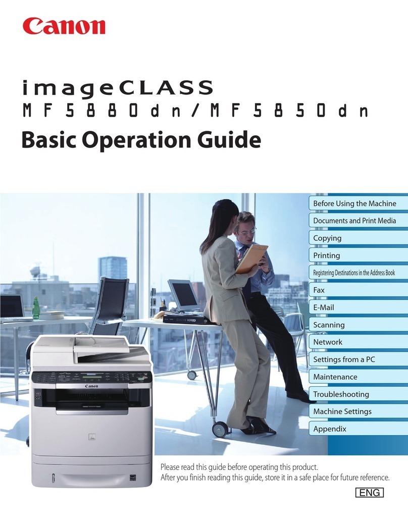 Canon imageCLASS MF5850dn Assembly instructions