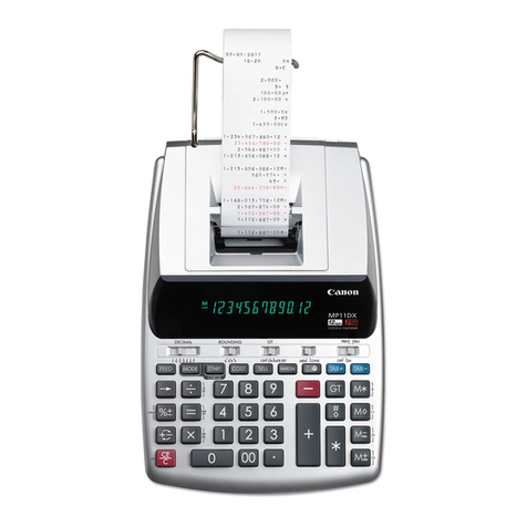 Canon MP11DX - Printing Calculator User manual