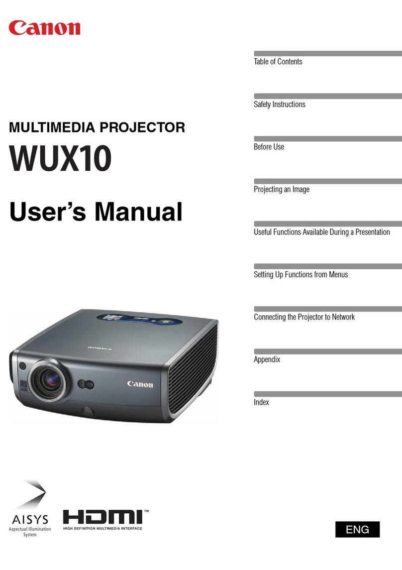 Canon WUX10 - REALiS WUXGA LCOS Projector user manual