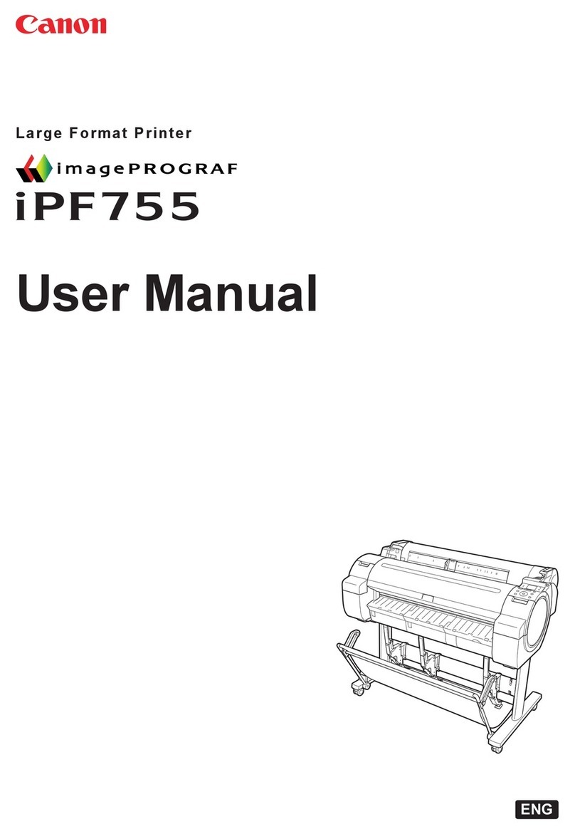 Canon iPF755 - imagePROGRAF Color Inkjet Printer User manual