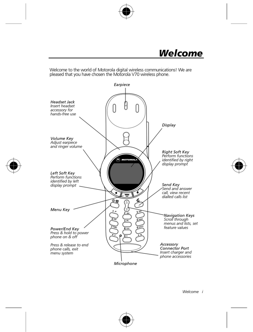 Motorola V70 User manual