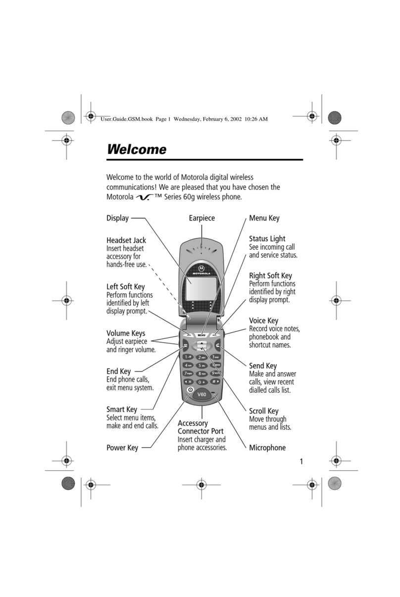 Motorola V60 User manual