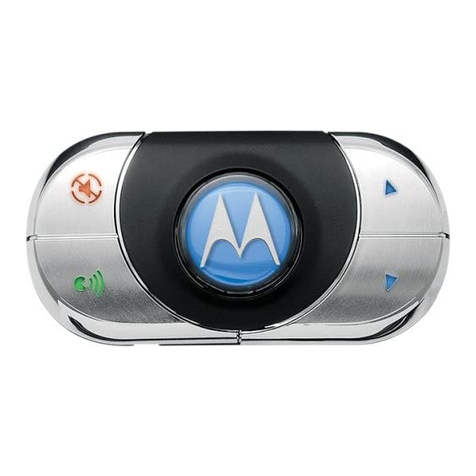 Motorola HF850 - Deluxe Bluetooth Car User manual