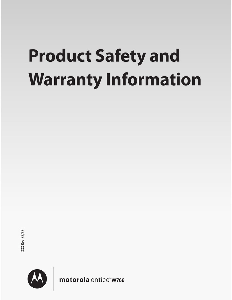 Motorola W766 User manual