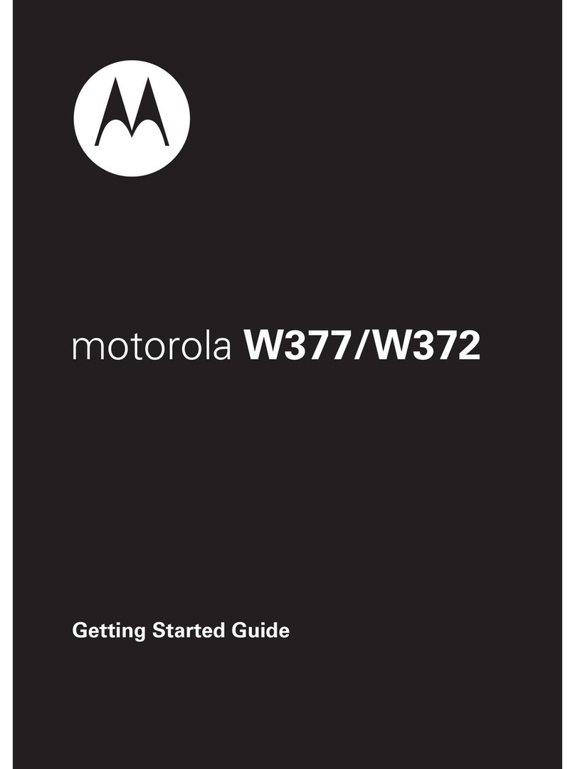 Motorola W372 - User manual