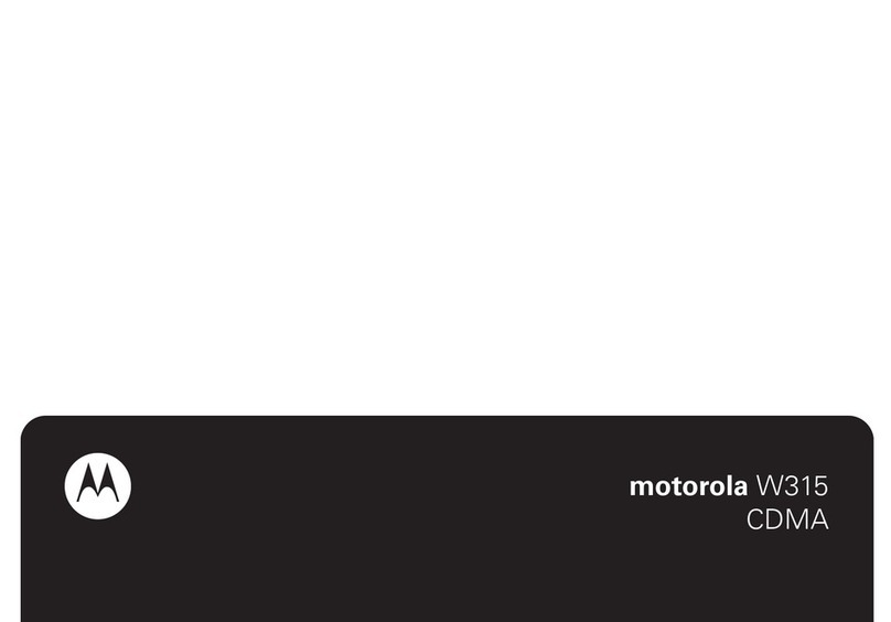 Motorola W315 User manual
