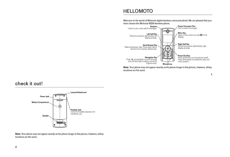 Motorola W208 Refresh manual