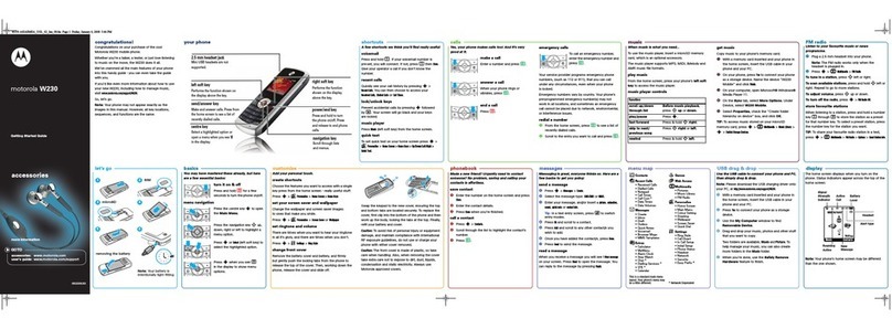 Motorola W230 User manual