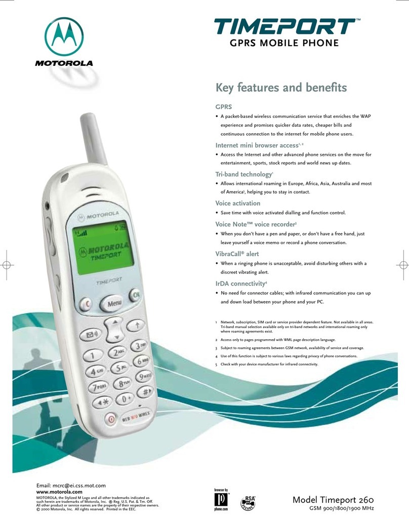 Motorola T260 User manual