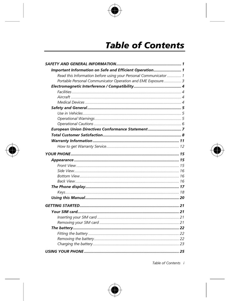 Motorola T191 User manual