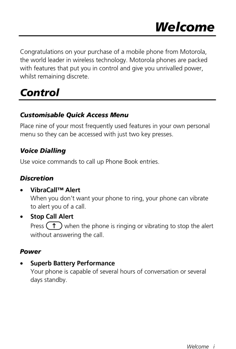 Motorola T192 User manual Motorola T192 User manual