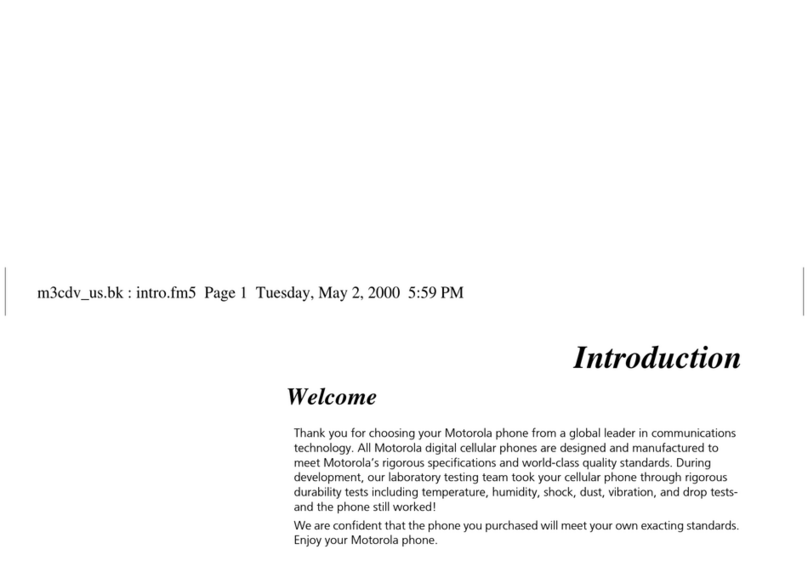 Motorola V2267 Reference manual