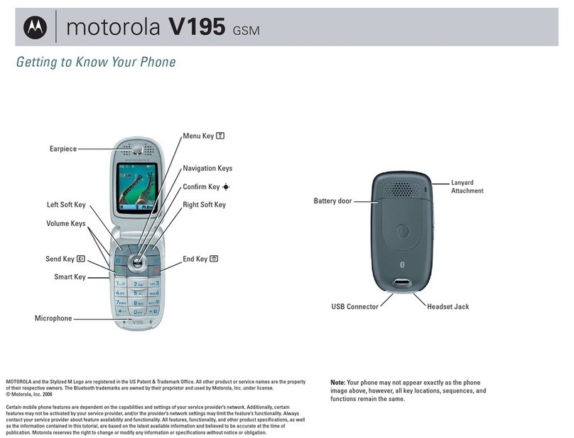 Motorola V195 - How to Guide User manual Motorola V195 - How to Guide User manual