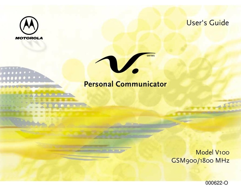 Motorola V.100 User manual