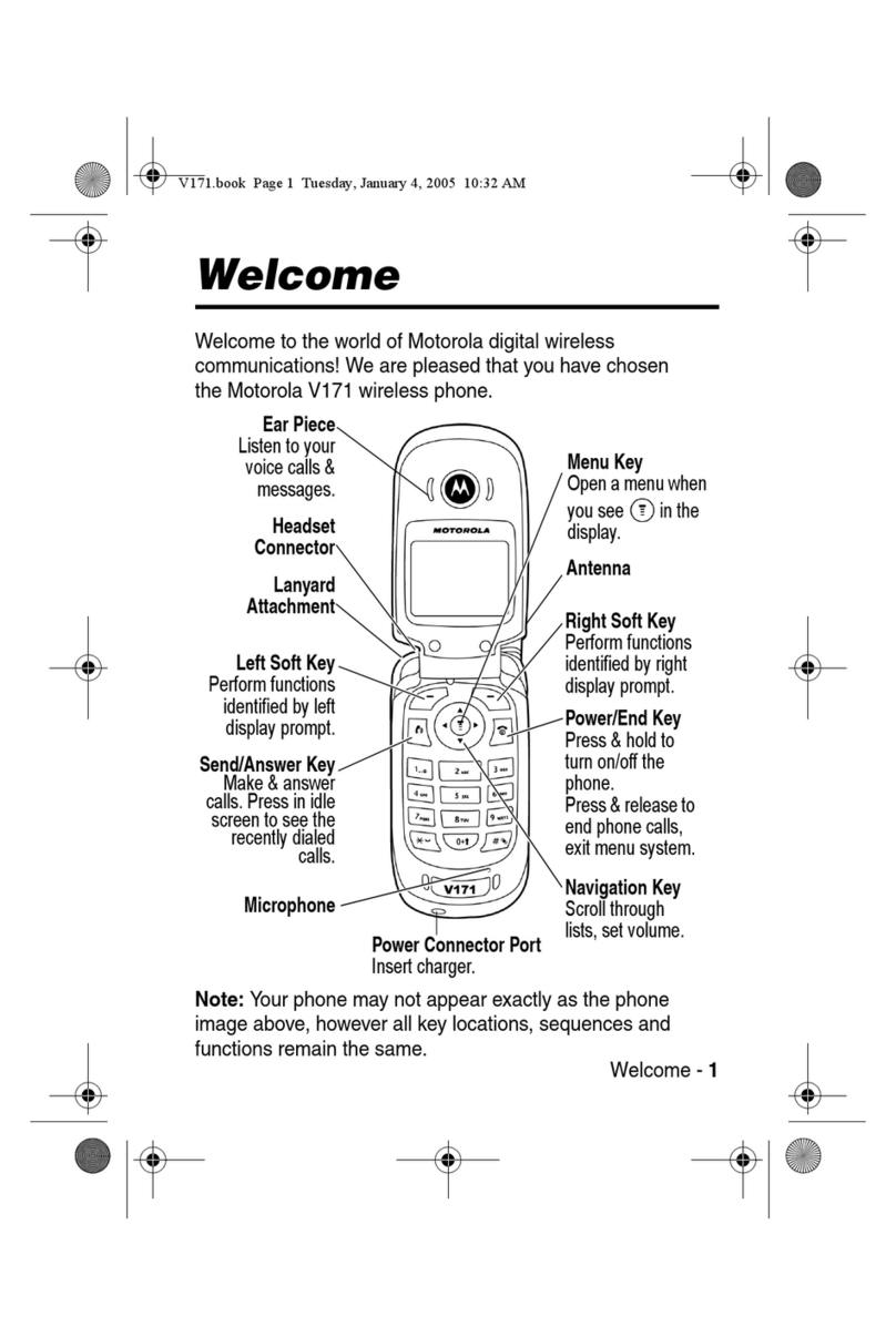 Motorola V171 manual