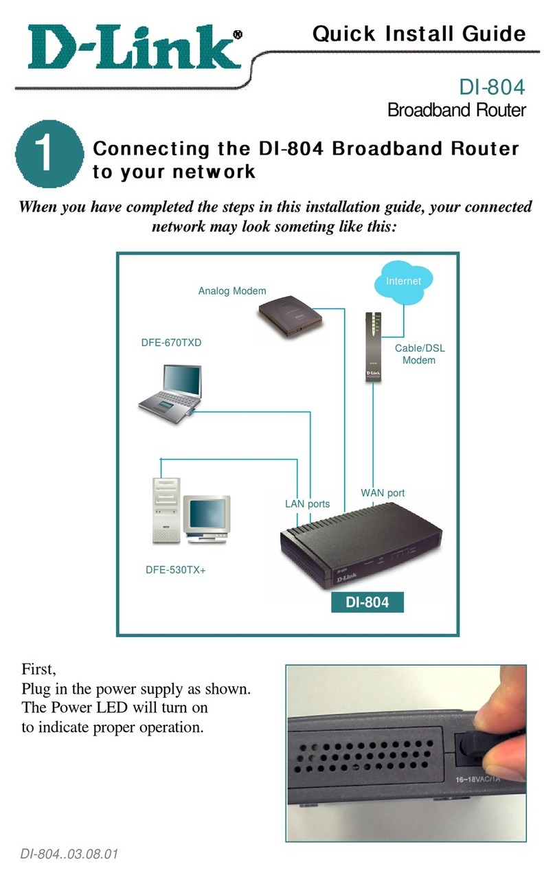 D-Link DI-804 User manual D-Link DI-804 User manual