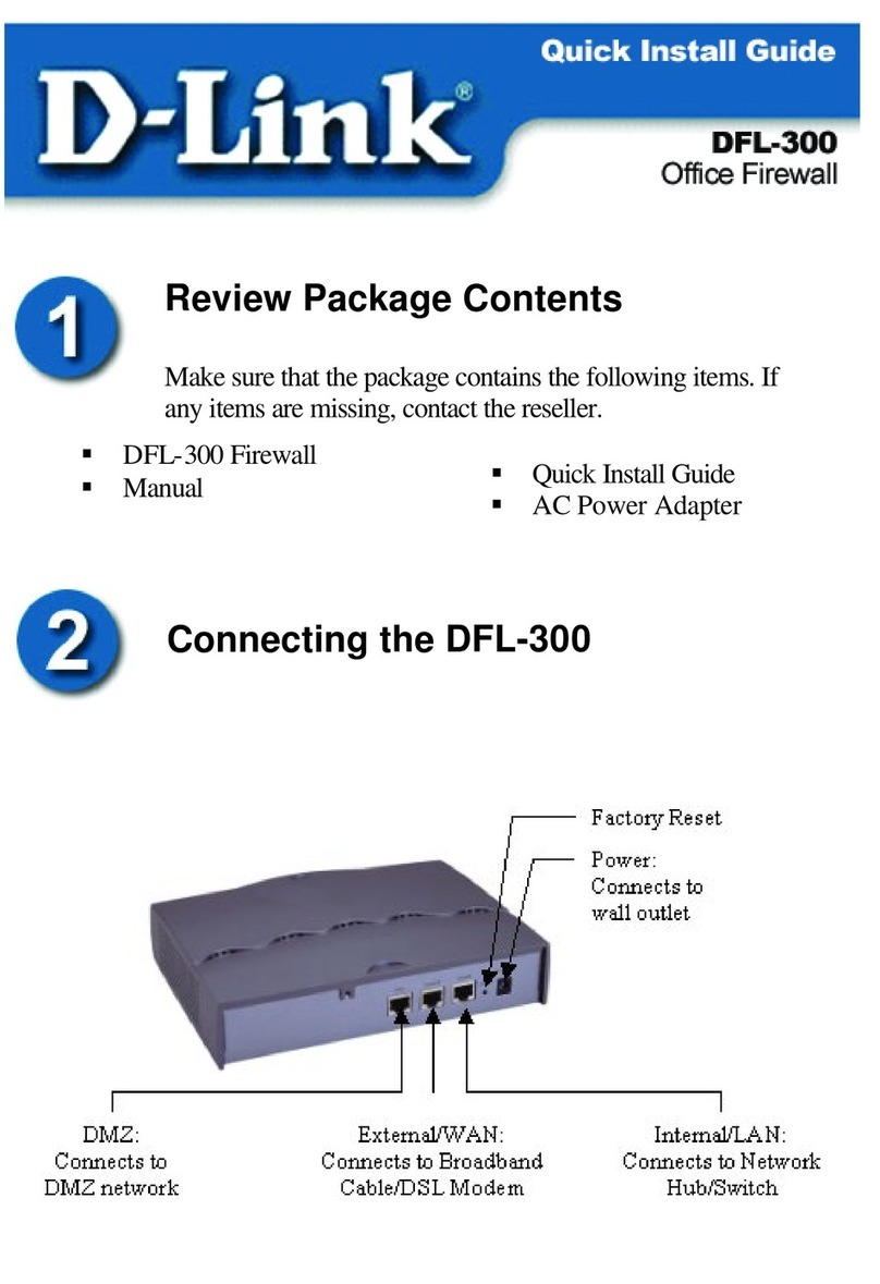 D-Link DFL-300 - Security Appliance User manual D-Link DFL-300 - Security Appliance User manual