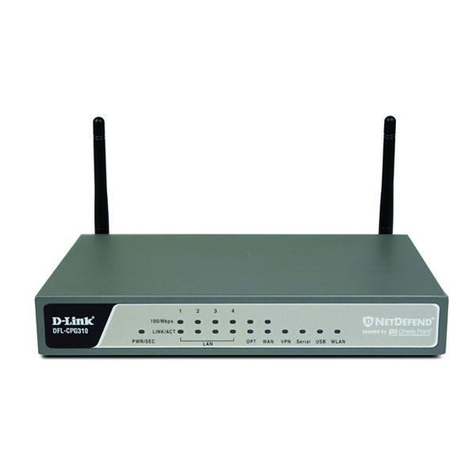 D-Link NetDefend DFL-CP310 User manual D-Link NetDefend DFL-CP310 User manual