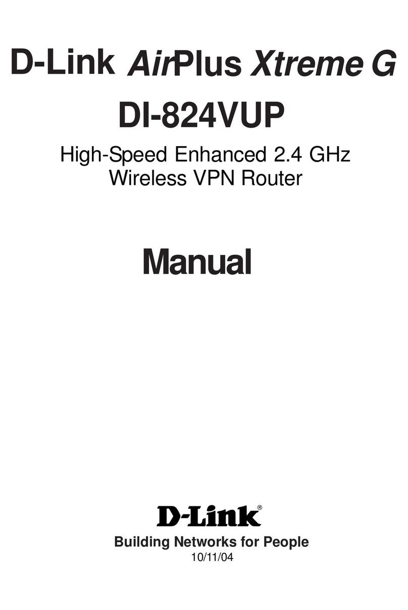 D-Link Wireless VPN Router DI-824VUP User manual