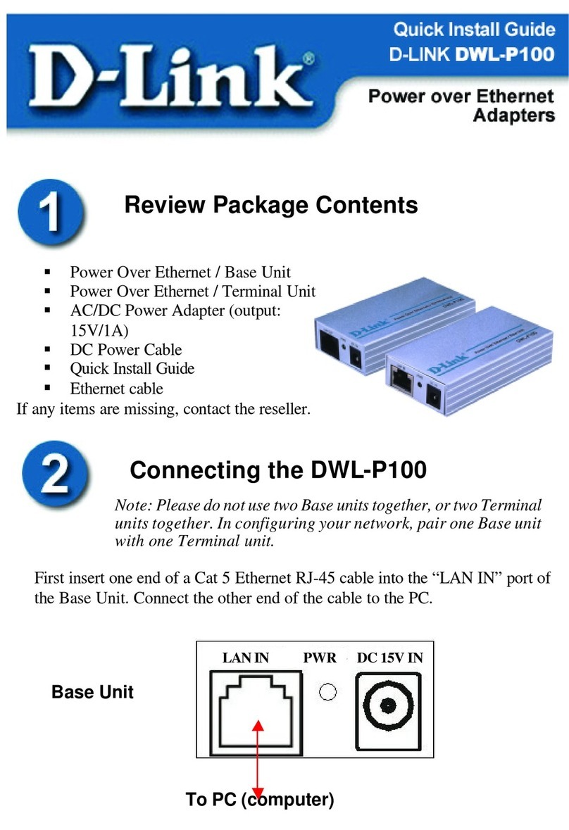 D-Link DWL-P100 User manual