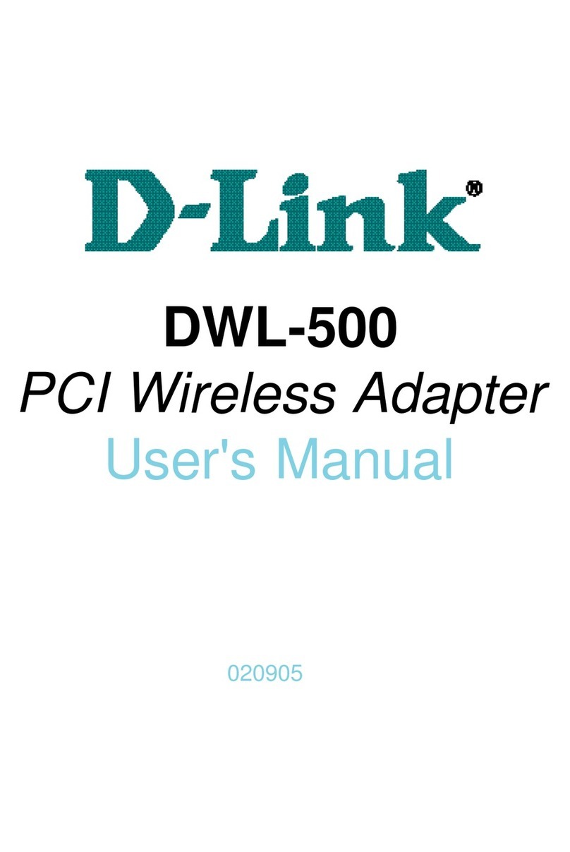 D-Link DWL-500 User manual