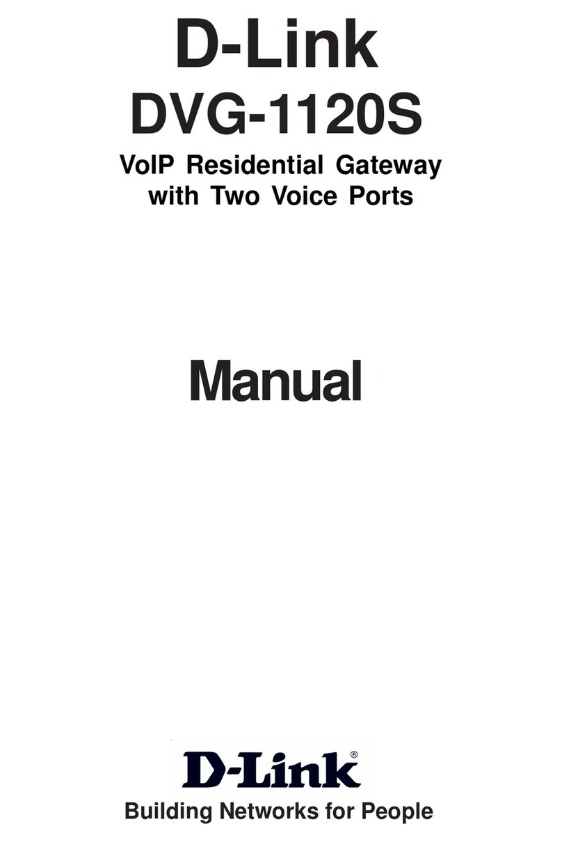D-Link DVG-1120S - VoIP Gateway/Router With 1 LAN... User manual