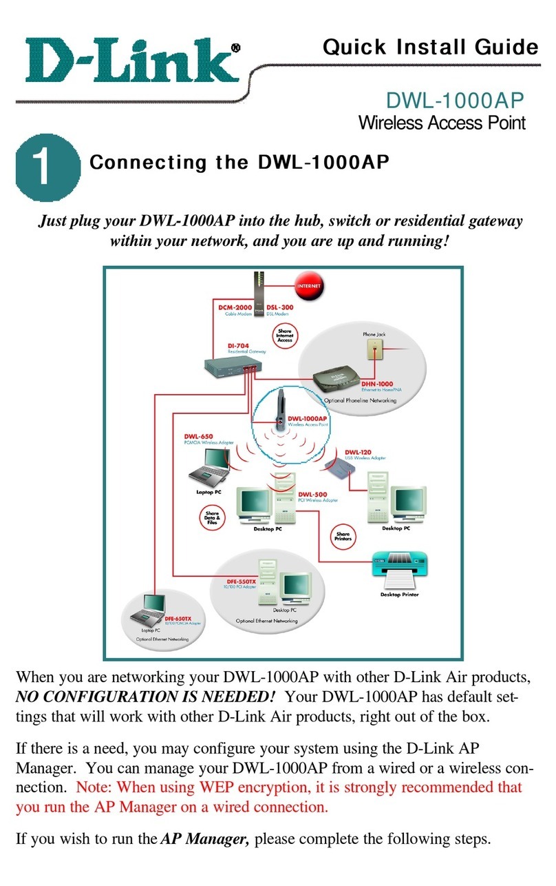 D-Link DWL-1000AP User manual