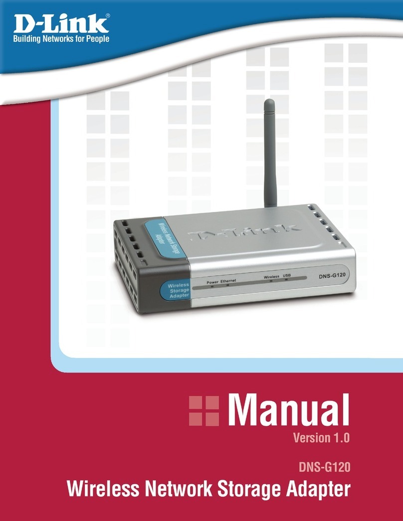 D-Link G120 - DNS NAS Server User manual D-Link G120 - DNS NAS Server User manual