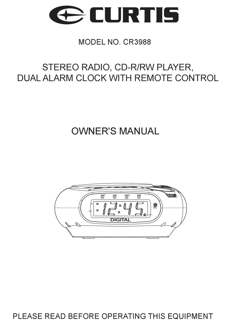 Curtis CR3988 User manual