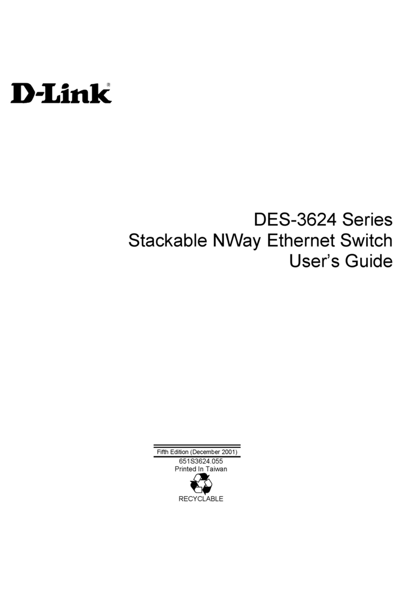 D-Link DES-3624 - Switch - Stackable User manual